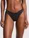 Трусики-стрінги жіночі бавовняні PINK Victorias Secret Cotton Side-Tie Panty чорні wsh-56v-h80 фото 1