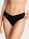 Трусики-стринги жіночі безшовні Victoria's Secret No-Show Thong Panty чорні  xnp-qhv-2pk фото 1