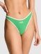 Трусики-стринги женские хлопковые PINK Victoria's Secret Logo Cotton High-Leg Thong зеленые o3e-ha6-x9z фото 1