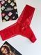 Трусики-стринги жіночі Victoria's Secret Lace Thong Panty червоні  mgp-0oh-ytr фото 1