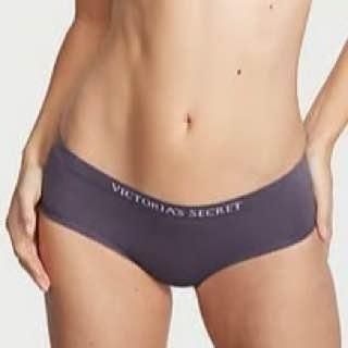 Трусики-хипстер женские с микрофибры Victoria's Secret Seamless Hiphugger Panty серые kq7-kll-4fq фото