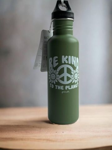 Бутылка для воды зеленая PINK Water Bottle Be Kind To The Planet Victoria's Secret , 800 мл 774-6cc фото