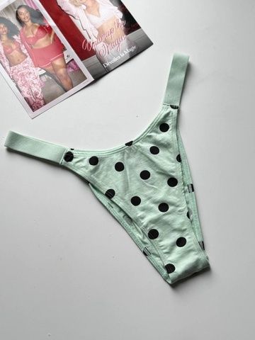 Трусики-бразилиана женские PINK Victoria's Secret зеленые m9w-0a6-fh8 фото