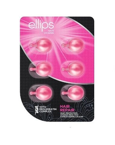 Сыворотка для волос Восстановление волос Ellips Pro-Keratin Complex, 6 шт (по 1мл) sls-zy2-9k4 фото