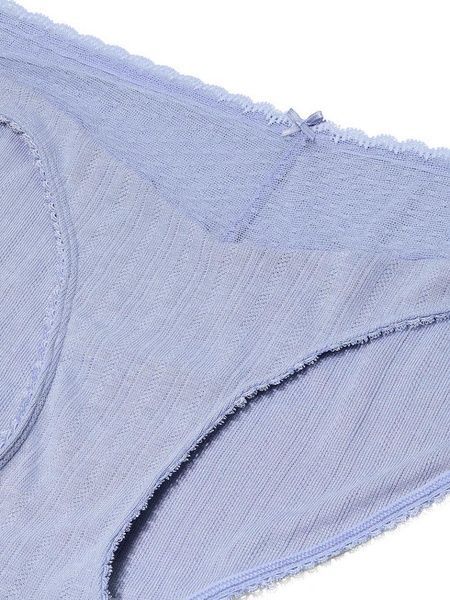 Трусики-бикини женские Victoria's Secret Stretch Pointelle Bikini Panty пудровые  5ja-ail-htz фото