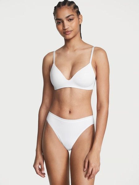 Трусики-бікіні жіночі з мікрофібри Victoria's Secret Seamless Bikini Panty білі 498-jg3-ba3 фото