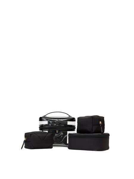 Косметичка черная 4 в 1 Victoria's Secret 4-Piece Makeup Bag a52-260 фото