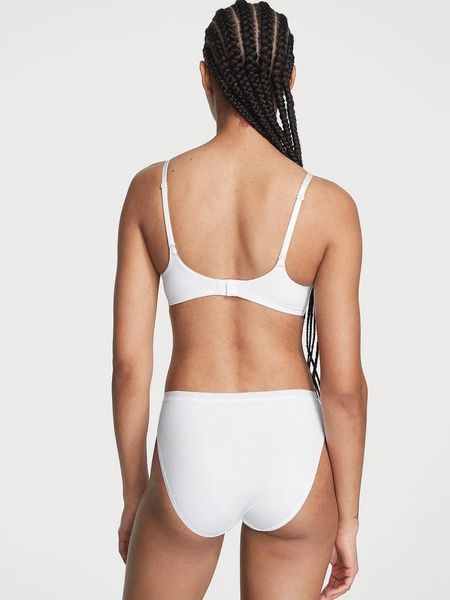 Трусики-бікіні жіночі з мікрофібри Victoria's Secret Seamless Bikini Panty білі 498-jg3-ba3 фото
