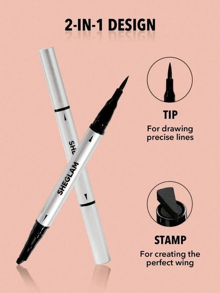 Подводка гелевая для глаз черная Sheglam Wing It Waterproof Liner Duo - Black 2c8-503 фото