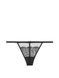 Трусики-стрінги жіночі люксові Victoria's Secret Mesh and Lace V-String Panty чорні 8j3-7sr-b30 фото 4