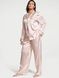 Пижама сатиновая розовая (штаны+рубашка) Victoria's Secret Satin Long Pajama Set SHORT h2a-uqp-3hw фото 1