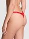 Трусики-стрінги бавовняні PINK Victoria's Secret Logo Cotton Shine Micro Thong Panty червоні 9sd-oah-o9m фото 2