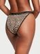 Трусики-бікіні жіночі бавовняні з логотипом Victoria's Secret Logo Lace Tanga леопардові 4x5-m7f-82c фото 3
