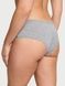 Трусики-чики жіночі бавовняні Victoria's Secret Cotton Lace-Waist Cheeky Panty сірі js5-g2t-z9c фото 3