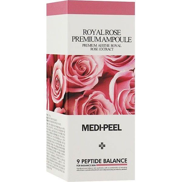 Сыворотка ампульная для лица с экстрактом розы и комплексом из 9 пептидов Medi-Peel Royal Rose Premium Ampoule 65i-c40 фото