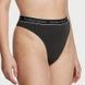 Трусики-стринги с высокой посадкой Victoria's Secret Logo Cotton High-Waist Thong Panty темно-серые n51-ilh-8kk фото 1