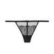 Трусики-стрінги жіночі люксові Victoria's Secret Mesh and Lace V-String Panty чорні 8j3-7sr-b30 фото 1
