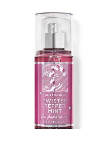 TWISTED PEPPERMINT - парфюмированный мини-мист для тела Bath&Body Works, 75 мл 584-332 фото