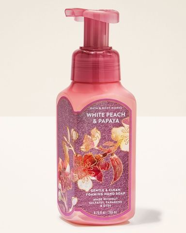 Мыло-пенка White Peach & Papaya Bath&Body Works, 259 мл 028024671 фото