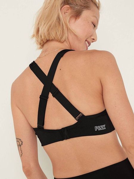 Спортивный топ PINK Victoria's Secret черный L ujl-ybe-tbd фото
