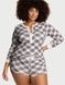 Термо-піжама біла з принтом (кофта+шорти) Victoria's Secret Thermal Short Pajama Set l91-zk8-4cp фото 1
