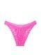 Трусики-бразилиана женские кружевные PINK Victoria's Secret Lace Brazilian Panty розовые 2gg-pdu-rds фото 3