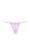 Трусики-стрінги жіночі люксові мереживні Victoria's Secret Lace Adjustable V-String Panty бузкові bmt-ohi-w5a фото 2