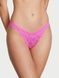 Трусики-бразилиана женские кружевные PINK Victoria's Secret Lace Brazilian Panty розовые 2gg-pdu-rds фото 1