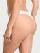 Трусики-стринги женские хлопковые Victoria's Secret The Lacie Cotton Lace-Waist Thong белые 0ke-miq-an9 фото 2