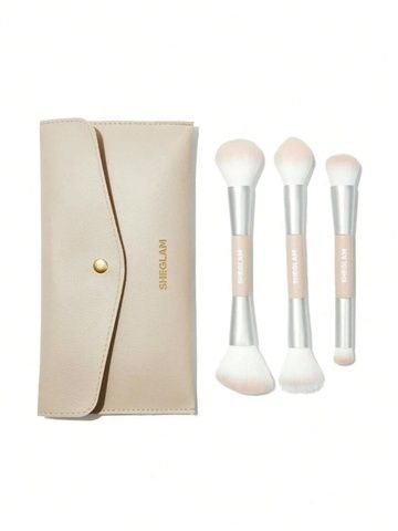 Набор кистей для макияжа Sheglam Glam 101 Face Essentials Brush Set With Bag c46-757 фото