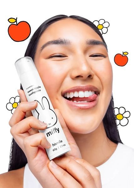 Зубна паста зі смаком солодкого яблука hismile Miffy Toothpaste 60 г 93575409 фото