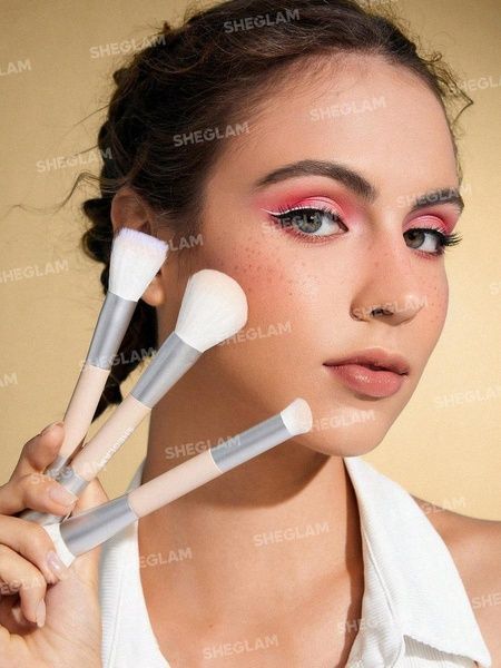 Набор кистей для макияжа Sheglam Glam 101 Face Essentials Brush Set With Bag c46-757 фото