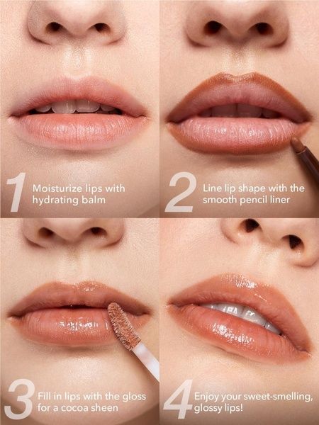 Набір для губ (блиск+олівець для губ) Sheglam Willy Wonka Cocoa Kiss Lip Duo 2.7мл+0.25г Brownie Bite 754-8ci фото