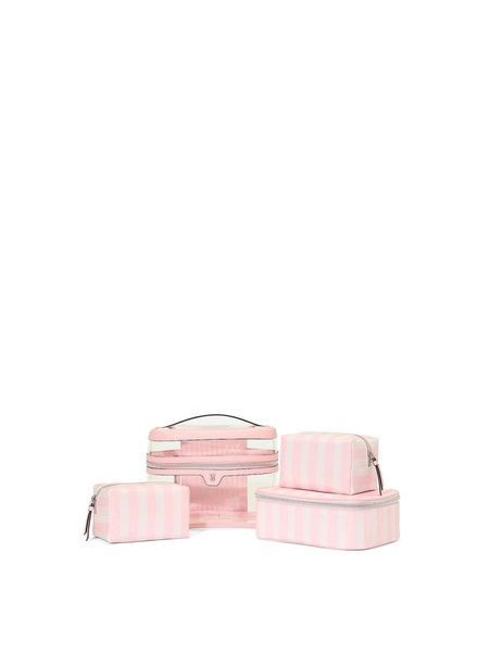 Косметичка розовая 4 в 1 Victoria's Secret 4-Piece Makeup Bag 657-b94 фото