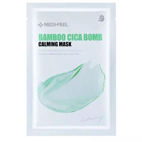Успокаивающая тканевая маска для раздраженной, проблемной кожи Medi-Peel Bamboo Cica Bomb Calming Mask 25 326-57a фото