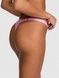 Трусики-стринги жіночі бавовняні PINK Victoria's Secret Logo Cotton Shine Micro Thong Panty рожеві  jhn-lvj-v8i фото 2