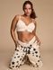 Трусики-стрінги жіночі бавовняні з лого Victoria's Secret Logo Cotton Shine Patch Thong Panty бежеві 2rd-mro-z5h фото 2