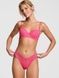Трусики-бразилиана женские кружевные PINK Victoria's Secret Wink V-Front Brazilian Panty розовые 3bo-m2i-2sx фото 3