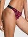 Трусики-стрінги бавовняні PINK Victoria's Secret Logo Cotton High-Leg Thong Panty чорні 7w5-7oc-o1w фото 3