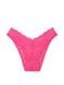 Трусики-бразилиана женские кружевные PINK Victoria's Secret Wink V-Front Brazilian Panty розовые 3bo-m2i-2sx фото 2