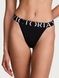 Трусики-бразилиана женские хлопковые с логотипом Victoria's Secret Exploded Logo Cotton 90s Brief Panty черные  acf-t8d-qql фото 1
