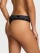 Трусики-стринги жіночі бавовняні Victoria's Secret Logo Cotton Thong Panty чорні  ehk-73b-nms фото 4