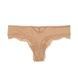 Трусики-стрінги жіночі люксові Victoria's Secret Smooth Cutout Back Thong Panty бежеві iks-jpy-sn6 фото 1