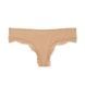 Трусики-стрінги жіночі люксові Victoria's Secret Smooth Cutout Back Thong Panty бежеві iks-jpy-sn6 фото 3