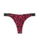 Трусики-стрінги бавовняні PINK Victoria's Secret Logo Cotton High-Leg Thong Panty чорні 7w5-7oc-o1w фото 1