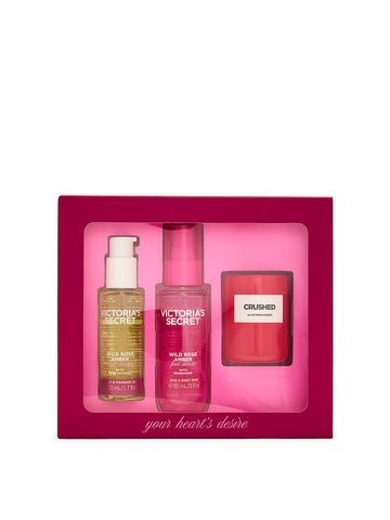 Подарочный набор Victoria's Secret 3-Piece Wild Rose Amber Gift Set 25166096 фото