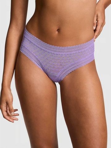 Трусики-чики женские кружевные PINK Victorias Secret Wink Cheeky Panty сиреневые 4fl-wtq-2zw фото