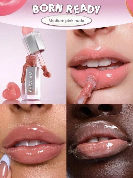 Блиск для губ Sheglam Glass Lock Air Gloss (011 Born Ready) 3,4 мл 161-589 фото