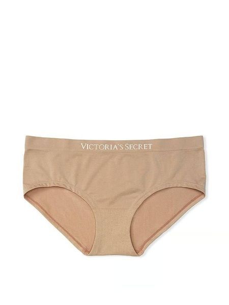 Трусики-хипстер женские с микрофибры Victoria's Secret Seamless Hiphugger Panty бежевые pds-shn-cxf фото