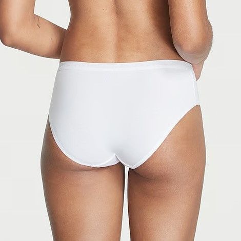 Трусики-бикини женские Victoria's Secret Stretch Cotton Bikini Panty белые, Трусики-бикини lii-lac-kec фото